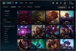 Conta prata 4 com 135 champs, 395 skins ( 6 Prestigios ) - League of Legends LOL