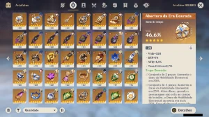 Genshin Impact - Ar55 , 7 Personagens T5 E 4 Arma T5 Bis