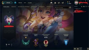 conta lol platina 4 com mais de 600 skins - League of Legends