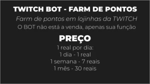 FARM DE PONTOS EM LOJINHAS DA TWITCH - Redes Sociais