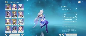 Genshin Account| Ar 55 Skirk, Raiden Shogun, Xilonen,Venti - Genshin Impact
