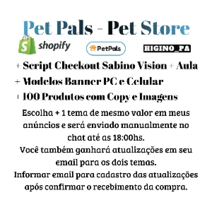 Tema Shopify Pet pals Pet Store + Atualizações e Bônus - Others