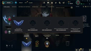 Conta LOL - Diamante IV, 56% de WR(E-MAIL NÃO VERIFICADO) - League of Legends