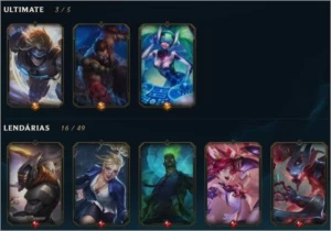 CONTA LEAGUE OF LEGENDS 290 SKINS CRIADA EM 2011 LOL