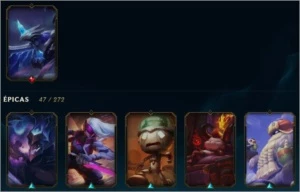 CONTA LEAGUE OF LEGENDS 290 SKINS CRIADA EM 2011 LOL