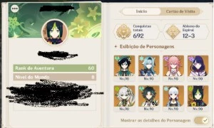 CONTA GENSHIN AR 60 FAZ TUDO - Xbox