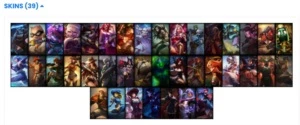 Conta Platina 39 skins - League of Legends LOL