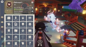 AR 50 Hutao C1 + Homa; Yelan + Simulacra; Keqing + 2 arma T5 - Genshin Impact