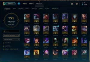 Conta Platina 1 - 68 campeos 19 skins - League of Legends LOL