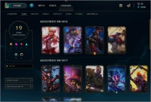 Conta Platina 1 - 68 campeos 19 skins - League of Legends LOL