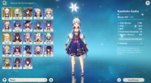 Ayaka,Nahida e Mona AR40 - Genshin Impact
