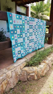 Colcha Margaridas em Crochê - Artesanato e Personalizados
