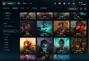 Conta prata 2 com 150 Champs e 136 Skins - League of Legends LOL