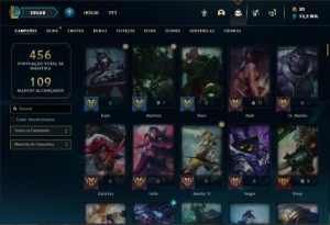 Conta prata 2 com 150 Champs e 136 Skins - League of Legends LOL