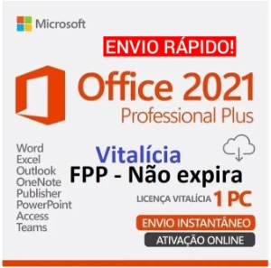 Licença Office 2021 Pro Plus - Original - Vitalícia