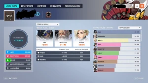 Conta Ow2 C/ 369 Skins + Skins All Stars 2019 + Doomfist Tro - Blizzard