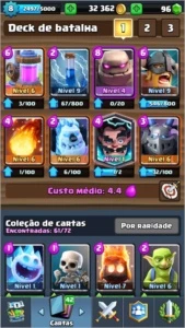 CLASH ROYALE LEVEL 8 COM 4 LENDÁRIAS