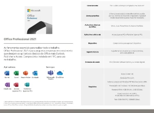 Microsoft Office 2021 Professional Plus | Vincula E-Mail - Softwares e Licenças