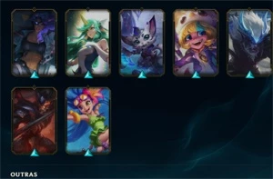 CONTA LEAGUE OF LEGENDS VÁRIAS SKINS E CAMPEÕES LOL