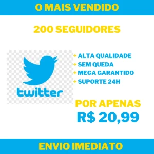 200 Seguidores no Twitter