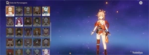 AR31 com Eula e canção dos pinhos, Nahida, Shenhe e Yoimiya - Genshin Impact