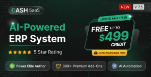 Dash Saas - Nova versão ÷ 5 addons de BÔNUS