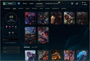 CONTA PLATINA League of Legends. LOL