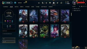 Conta Lol Unranked Lvl 300 Com 132 Skins - League of Legends
