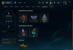 Conta LoL Ouro 4, 25 Champions, 11 Skins + Espólios - League of Legends