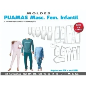 Kit 370 Moldes Roupas Fem Masc Infantil Pet Sem Frete - Outros