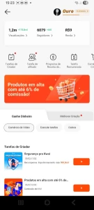 🟠Conta Kwai 6.1k+(Monetizada Com Anúncios+Saldo de 9,30)🟠 - Redes Sociais