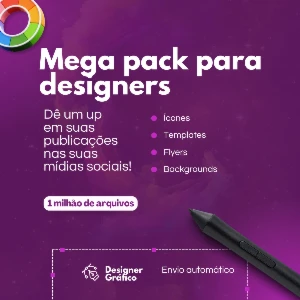 Mega pack com 1 milhão de arquivos de design