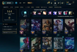 Platina 4 com 60 Champs e 21 Skins +6 Vitoriosas - League of Legends LOL