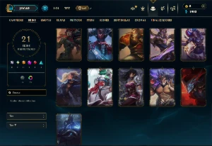 Platina 4 com 60 Champs e 21 Skins +6 Vitoriosas - League of Legends LOL