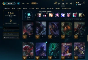 Platina 4 com 60 Champs e 21 Skins +6 Vitoriosas - League of Legends LOL