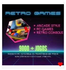 Games Retro 30 Consoles 9000+ Jogos / Pc + Mobile + Tv box )