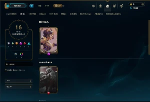 Prata 4 com 60 Champs e 16 Skins +1 Prestigio da Lux - League of Legends LOL