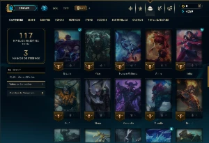 Prata 4 com 60 Champs e 16 Skins +1 Prestigio da Lux - League of Legends LOL