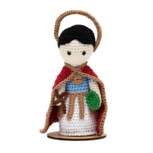 Santo Expedito em amigurumi - Artesanato e Personalizados