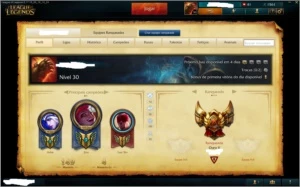 Conta league of legends gold 5 50+ champs 2 pg runas LOL