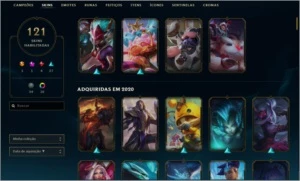 Conta d1 high mmr 121 skins emote de challenger s11 - League of Legends LOL