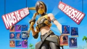 Fortnite Conta Rara + 400 Skins, 400 Jogos, Salve O Mundo