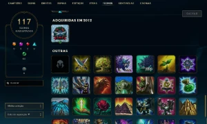 Conta LOL Antiga (antes do servidor BR) 107 skins - 7k RP - League of Legends