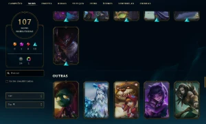 Conta LOL Antiga (antes do servidor BR) 107 skins - 7k RP - League of Legends