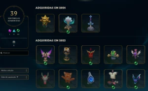 Conta de LOL Nunca BAN 294 skins 38 mil essencias 5576 rp - League of Legends