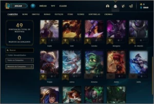 Conta diamante 4 baratinha com 4 skins e 24 champs - League of Legends LOL