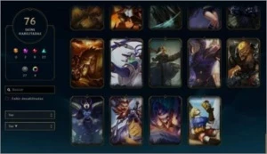 conta lv 272 com 76 skin incluindo lux prestigio 129 champ - League of Legends LOL