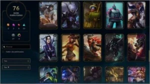 conta lv 272 com 76 skin incluindo lux prestigio 129 champ - League of Legends LOL