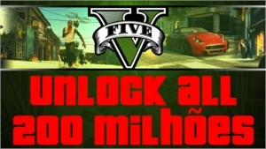 GTA 5 UNLOCK ALL + 200 MILHÕES + LEVEL 120 - Outros