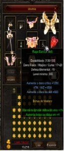 MEGAMU SM 200 RR LV 1020 SET FULL AWK ITENS QUEST SOUL STAFF - Outros